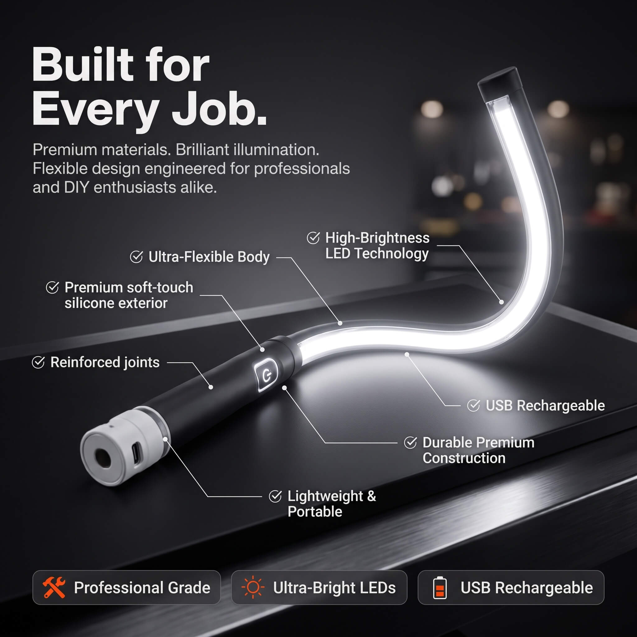 BeamFlex™ LED Work Flashlight